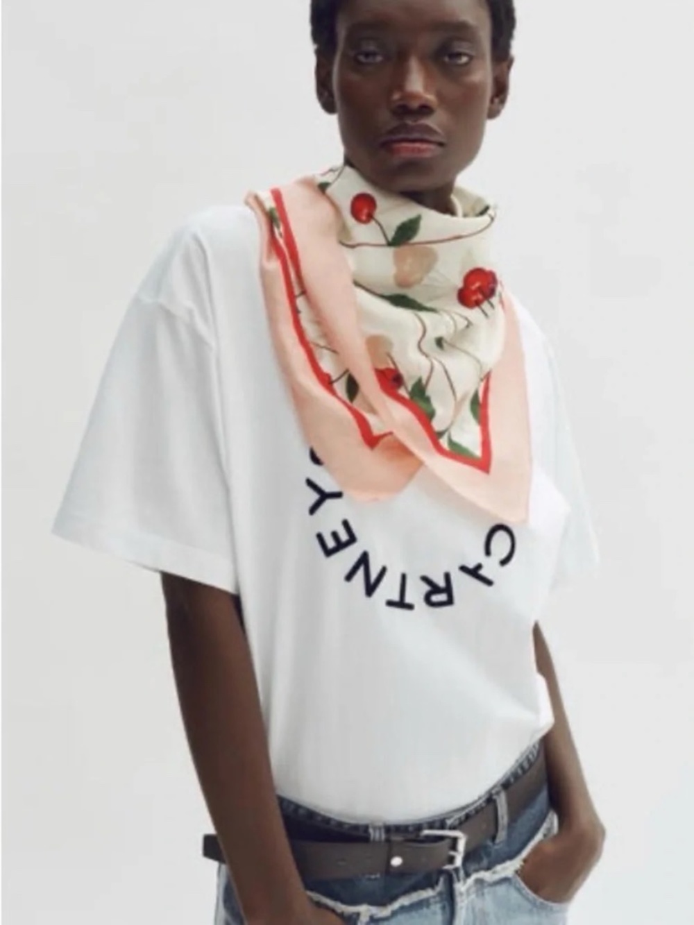 New Stella McCartney x H&M Cherry Silk Scarf